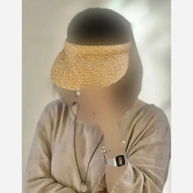 نقاب طرح حصیری وارداتی فریسایز لبه 10 سانت