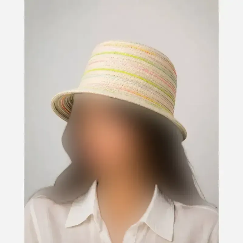 کلاه حصیری وارداتی فریسایز لبه 4 سانت