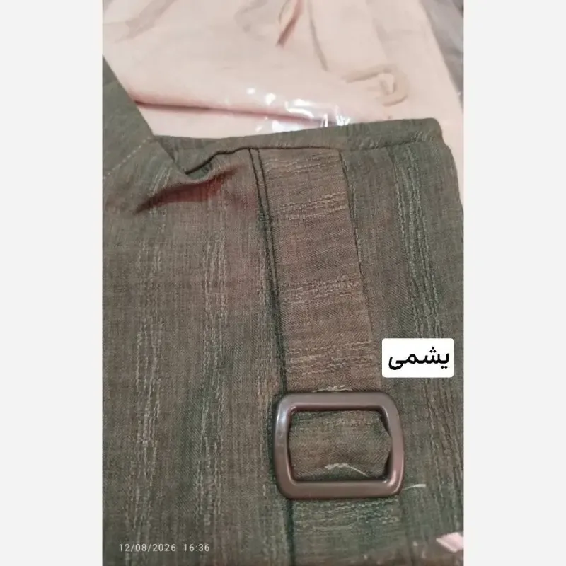 مانتو سگگ دار کامیلا جنس شانتون طرح درختی فری سایز