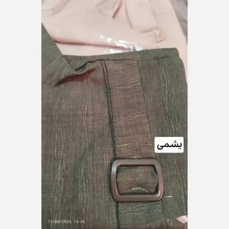 مانتو سگگ دار کامیلا جنس شانتون طرح درختی فری سایز