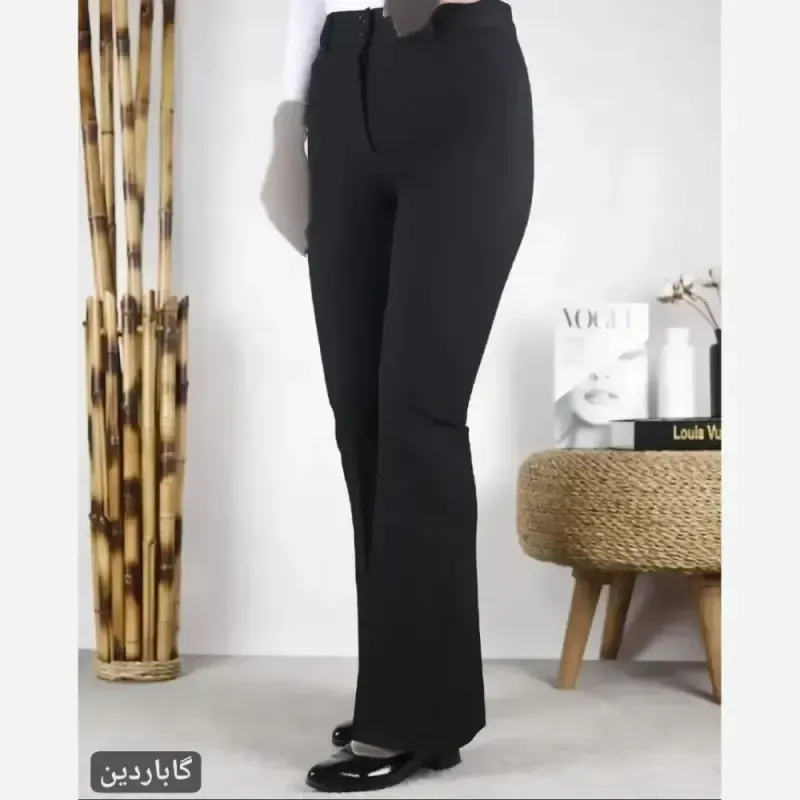شلوار دمپا بوتکات کرپ گاباردین زنانه سایز 40 تا 52