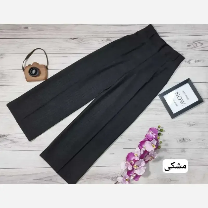 شلوار صوفیا مدل بگ زنانه جنس صوفیا شانتون دیپلمات رنگ بندی متنوع سایز 38 تا 48