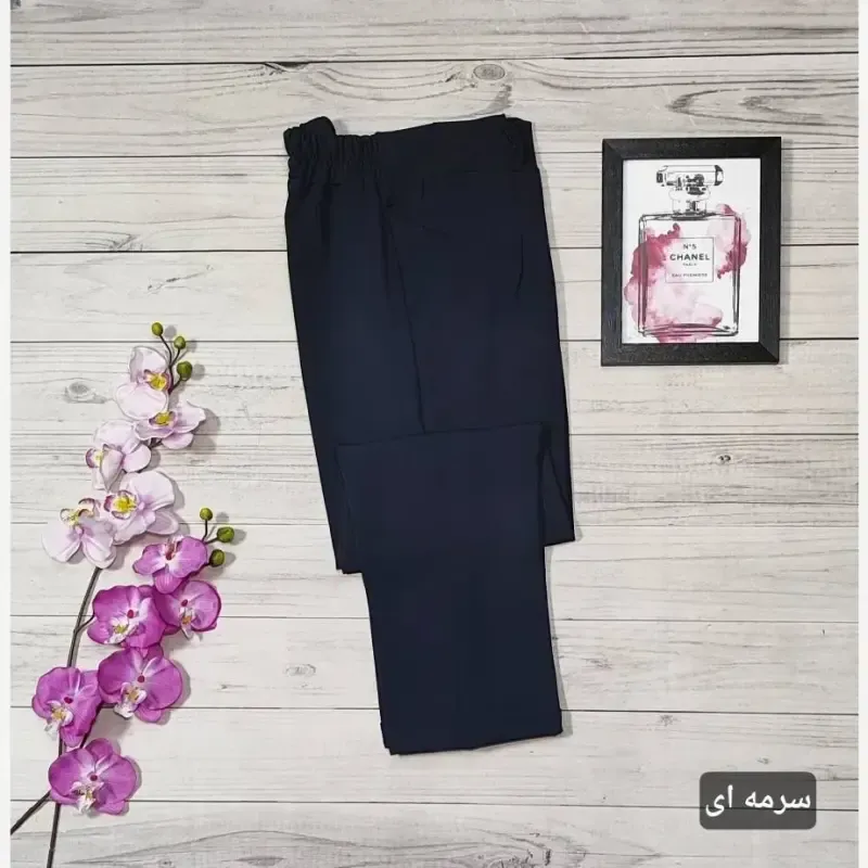 شلوار کرپ مام استایل پاکتی دابل گرم بالا سایز 42 تا 50