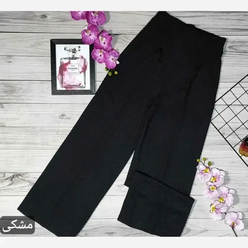 شلوار بگ مراکشی مدل حصیری سوزنی گرم بالا وارداتی