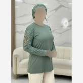 شومیز گیپوری نگین دار مدل سوگل جنس ویسکوز تیپ لاکرا فری سایز