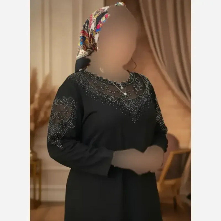 شومیز گیپوری نگین دار مدل دلسا جنس ویسکوز تیپ لاکرا فری سایز