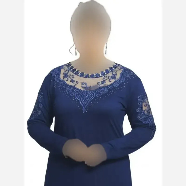 شومیز گیپوری نگین دار مدل دلسا جنس ویسکوز تیپ لاکرا فری سایز