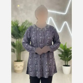 تونیک نگین دار ژاکارد ویسکوز مدل ژالین فری سایز