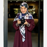 روسری نخ طرح شایلی هندسی کاربردی