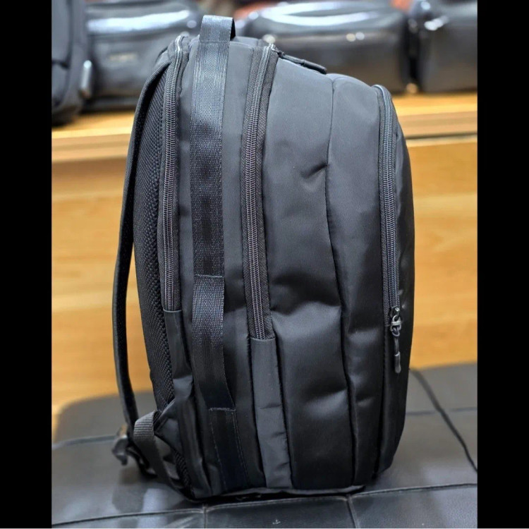 کوله پشتی ورزشی اسپرت پارچه ساتن خارجی 3 خونه جادار جای کتونی جیب قمقمه بند ضد تعریق زنانه مردانه