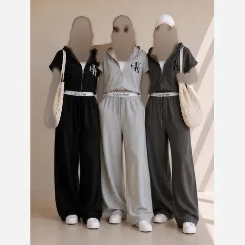 ست شلوار زنانه ملانژ کلاسیک کلوین کلین
