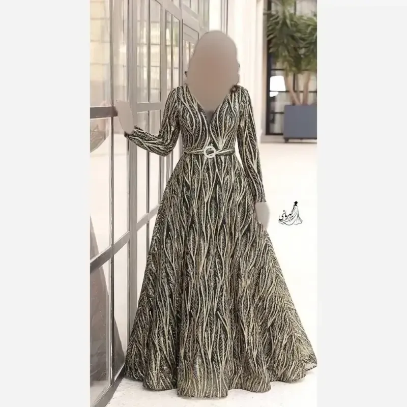 پیراهن مجلسی زنانه مدل پریزاد جنس شاین برجسته قد 150 استردار سایز بزرگ