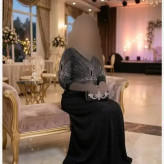ماکسی مجلسی زنانه کرپ لمه مشکی قد 150 سایز بزرگ و معمولی