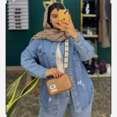 کت جین حلالی قد بلند یخی آبی سایز 1 و 2