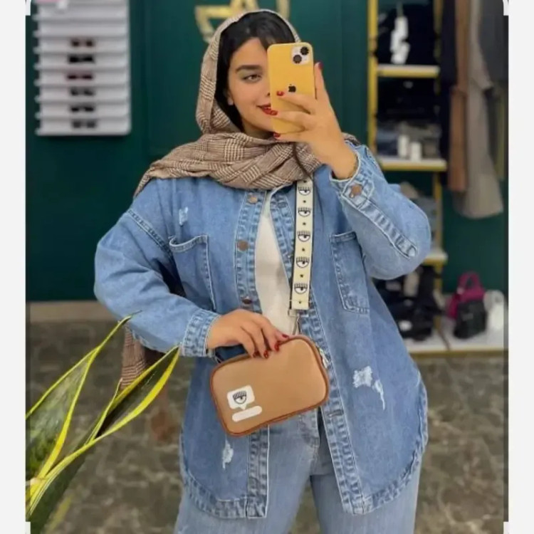 کت جین حلالی قد بلند یخی آبی سایز 1 و 2