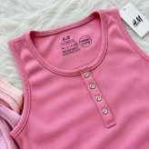 تاپ وارداتی کبریتی زنانه و دخترانه پنبهای مارک H&M