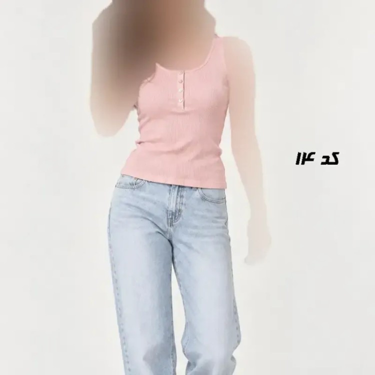 تاپ وارداتی کبریتی زنانه و دخترانه پنبهای مارک H&M