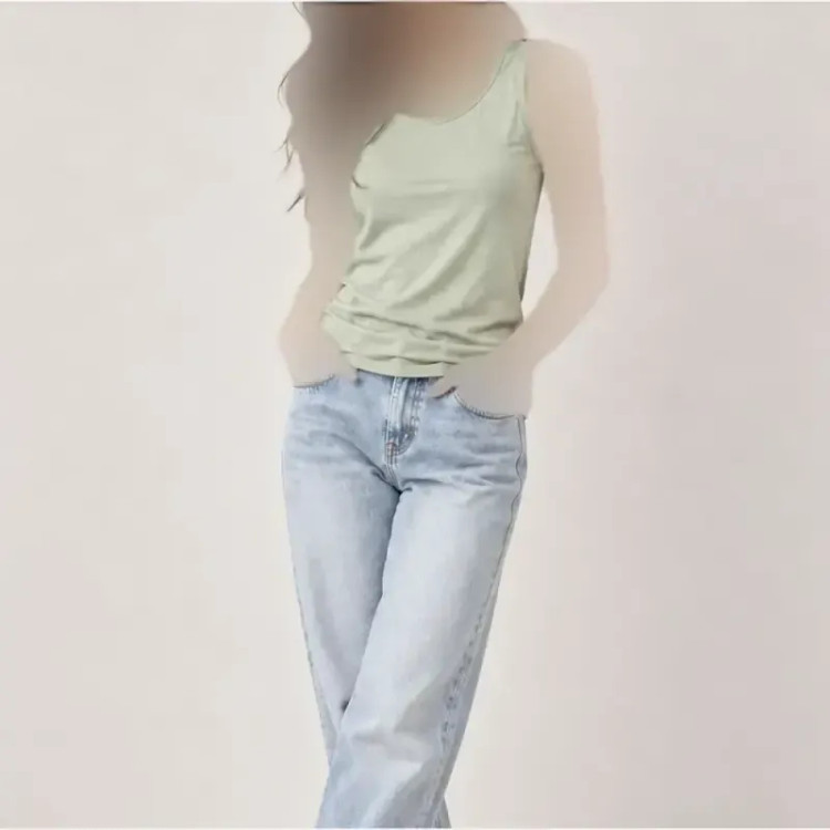 تاپ وارداتی پنبه زنانه و دخترانه تک سایز مارک Angel