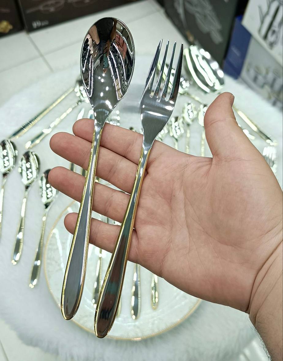 سرویس قاشق و چنگال 120 پارچه یونیک