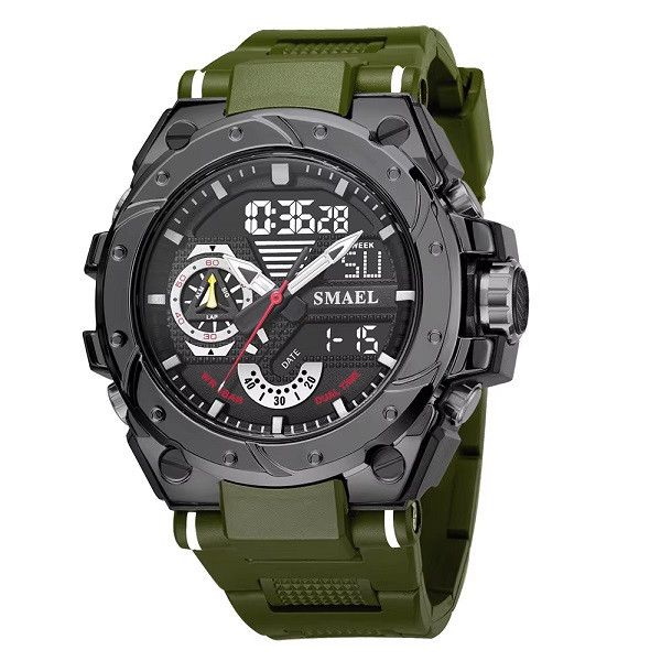 ساعت مچی عقربه‌ای کوارتز مردانه اس میل مدل 8060-army-gr