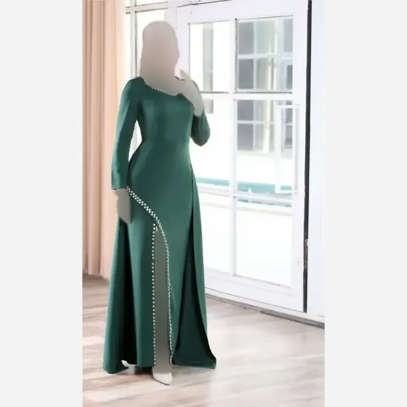ماکسی مجلسی مدل هلیا سنگ دوزی شده سایز 38 تا 50 رنگ مشکی و سبز