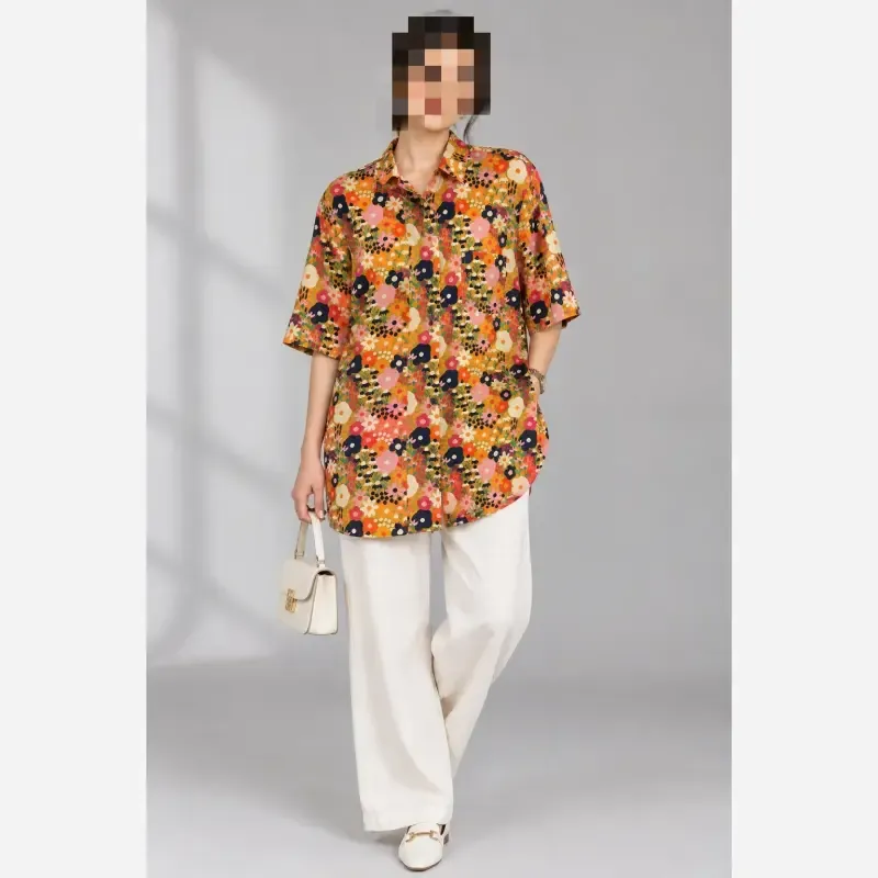شومیز وارداتی زنانه سایز XL مناسب سایز 42 تا 44