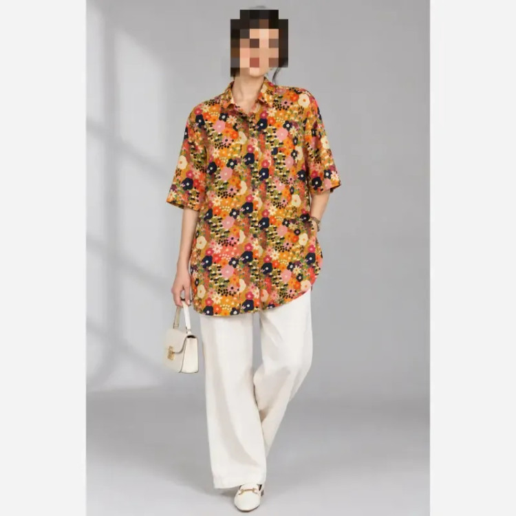 شومیز وارداتی زنانه سایز XL مناسب سایز 42 تا 44