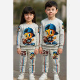بلوز و شلوار بچگانه طرح تویتی جنس ملانژ سایز 40 و 45