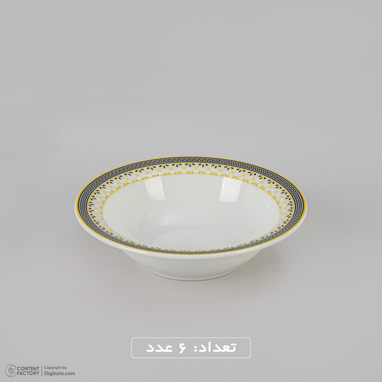 سرویس غذاخوری 28 پارچه 6 نفره چینی زرین ایران مدل ایتالیا ویلیج درجه عالی
