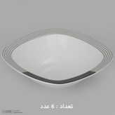 سرویس غذاخوری 27 پارچه 6 نفره چینی زرین ایران مدل وگاس اوریت سری کواترو درجه عالی