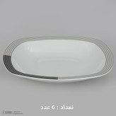 سرویس غذاخوری 27 پارچه 6 نفره چینی زرین ایران مدل وگاس اوریت سری کواترو درجه عالی