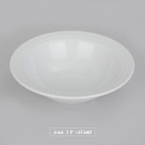سرویس غذاخوری 102 پارچه چینی زرین ایران سری رادیانس مدل White درجه یک