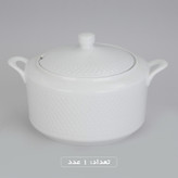 سرویس غذاخوری 102 پارچه چینی زرین ایران سری رادیانس مدل White درجه یک