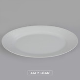 سرویس غذاخوری 102 پارچه چینی زرین ایران سری رادیانس مدل White درجه یک