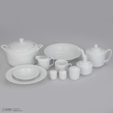 سرویس غذاخوری 102 پارچه چینی زرین ایران سری رادیانس مدل White درجه یک