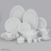 سرویس غذاخوری 102 پارچه چینی زرین ایران سری رادیانس مدل White درجه یک