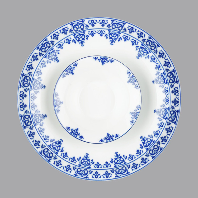 سرویس غذاخوری 108 پارچه 12 نفر چینی زرین ایران مدل Samarkand 108 Pieces High Grade