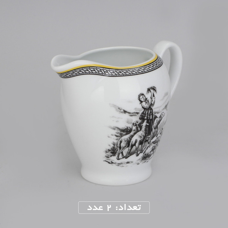 سرویس چینی 102 پارچه غذا خوری چینی زرین ایران سری ایتالیا اف مدل ویلیج درجه یک