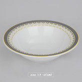 سرویس چینی 102 پارچه غذا خوری چینی زرین ایران سری ایتالیا اف مدل ویلیج درجه یک