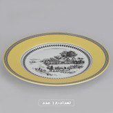 سرویس چینی 102 پارچه غذا خوری چینی زرین ایران سری ایتالیا اف مدل ویلیج درجه یک