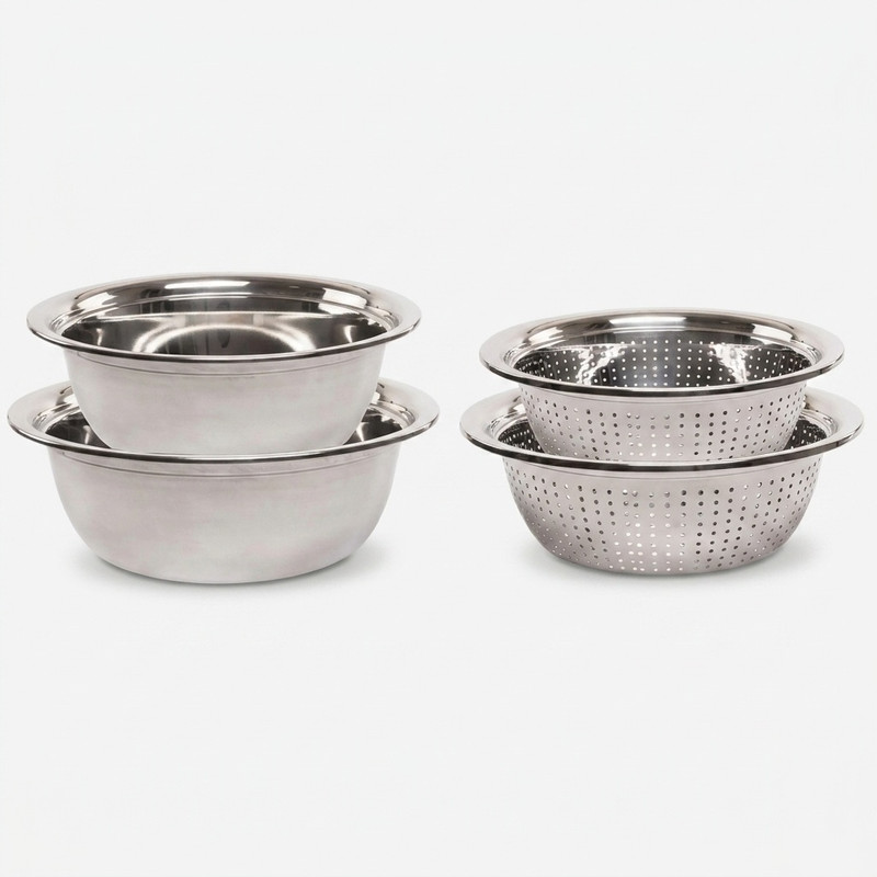 ست آبکش و لگن کد AL2640 مجموعه 4 عددی
