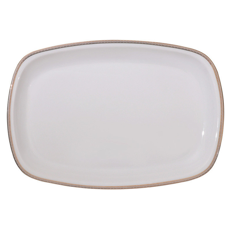 سرویس غذاخوری 27 پارچه 6 نفره چینی زرین ایران سری کواترو مدل ریوا درجه عالی