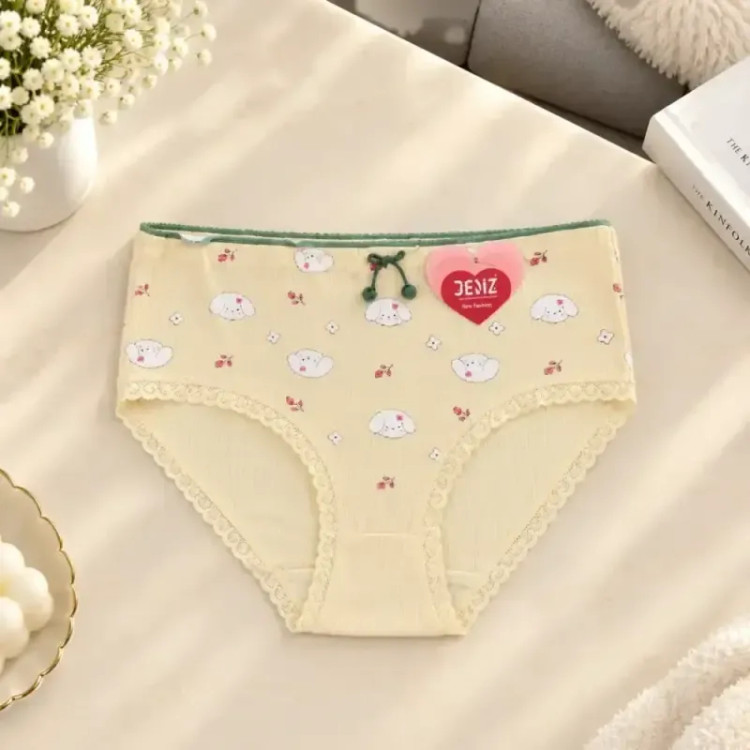 شورت عروسکی وارداتی تمام نخ ضد حساسیت طرح دخترونه سایز 36 تا 40