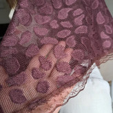 مینی اسکارف گیپور چهار گوش طرح سنگی ابعاد 70 در 70 سانتی متر