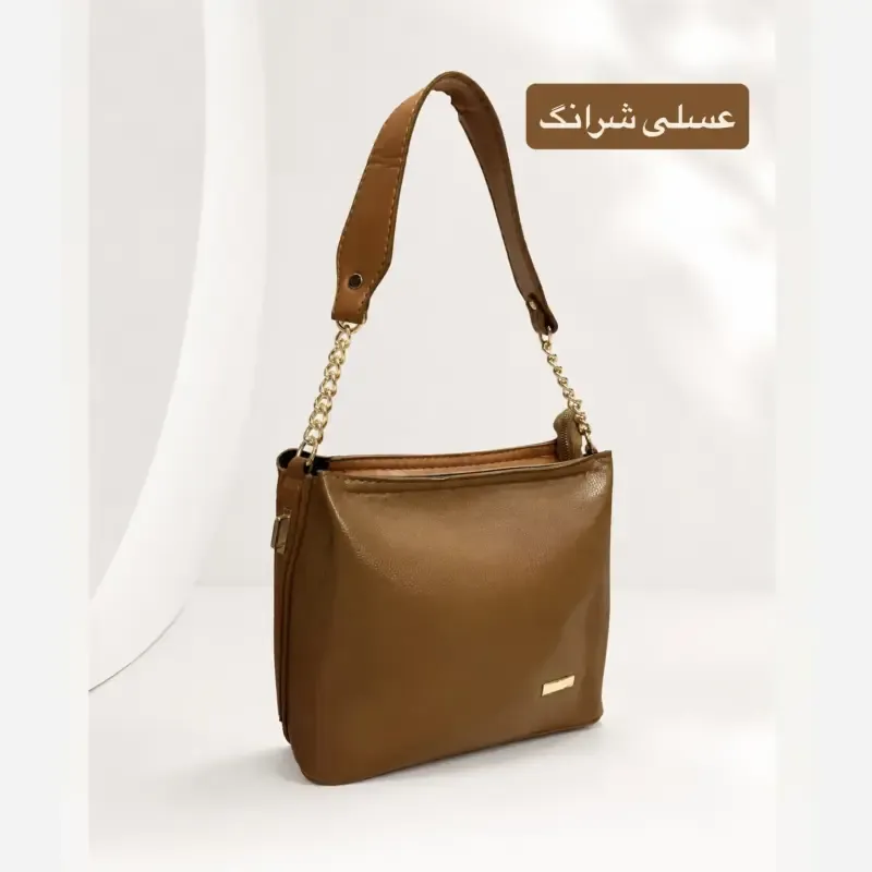 کیف زنانه چرم مصنوعی رسمی و روزمره با بند بلند
