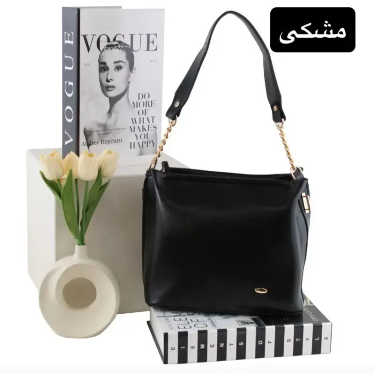 کیف زنانه چرم مصنوعی رسمی و روزمره با بند بلند