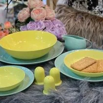 سرویس سرامیکی سبز زرد