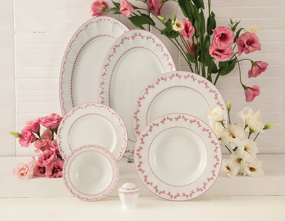 چینی زرین فرانسیس صورتی نئوکلاسیک