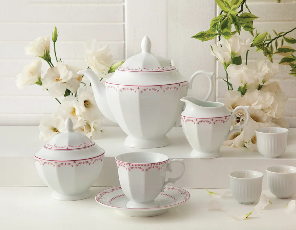 چینی زرین فرانسیس صورتی نئوکلاسیک