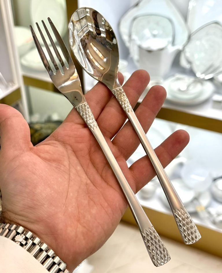 قاشق چنگال آناناسی مات